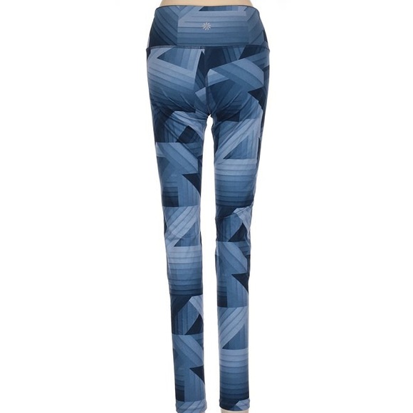Athleta Straight Up Pant Yoga Legging Geometric Design - Picture 2 of 3